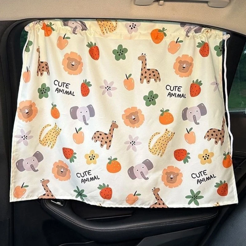 Standard Car Window Shade Suction Cup Installation Child Safety Sun Security