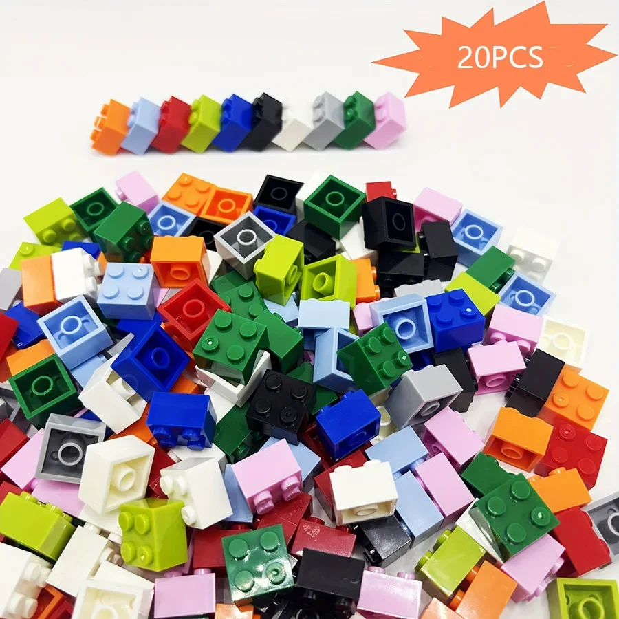 20pcs 2*2 Dot Thick Bricks Multiple Color Building Blocks 3003 MOC Educational Creative DIY Bulk Set Children Diy Bricks Toy