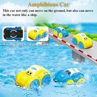 Amphibious Cars Bathroom Floating Clockwork Toy Car Baby Bath Toy Children Bathing Cute Swimming Water Playing Toy for Kids Gift