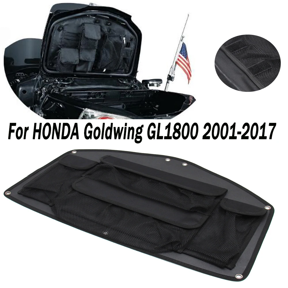 For HONDA GOLD WING GL1800 Goldwing GL 1800 2001-2017 Motorcycle Trunk Lid Organizer Bag Tool Bags Case