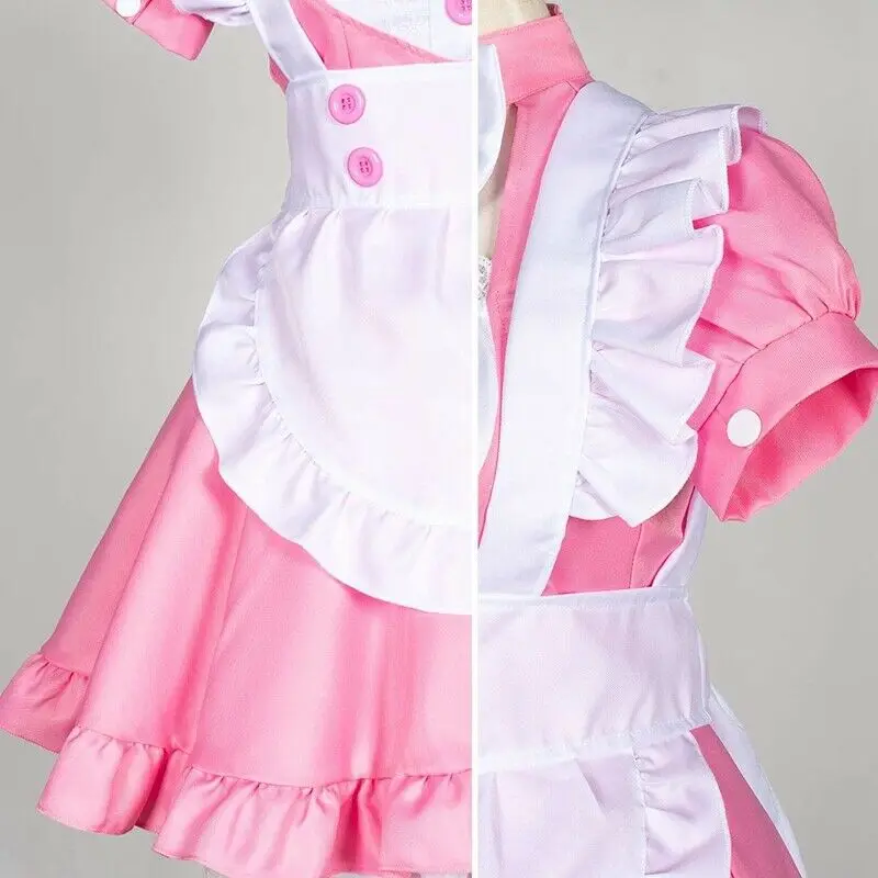 Japanese Halloween Lolita Cosplay Costum Women Lolita Soft Girl Maid Dress Cafe COS Anime Cream Sweetheart Maid Dress