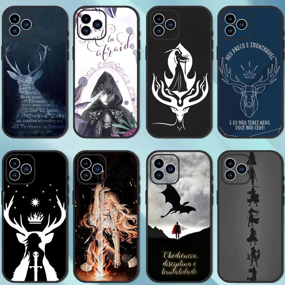 Throne Of Glass Phone Case For iPhone 13 12 11 14 15 Pro XS Max XR X 8 7 6S 6 Plus SE 2020 Soft Back case