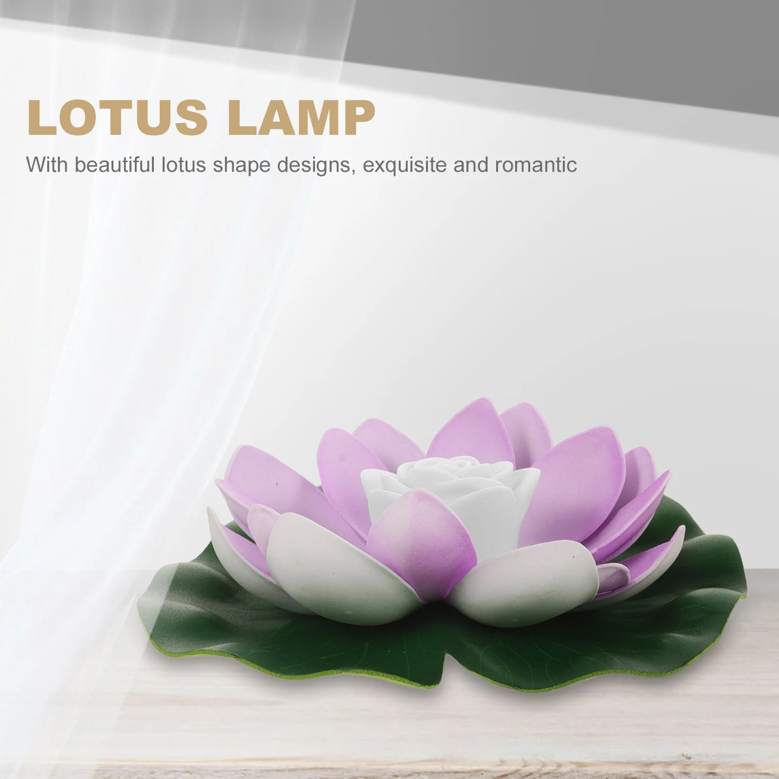 

3pcs Water Floating Lotus Pool Garden Decoration Led Buddha Yellow Blue Gradient Color
