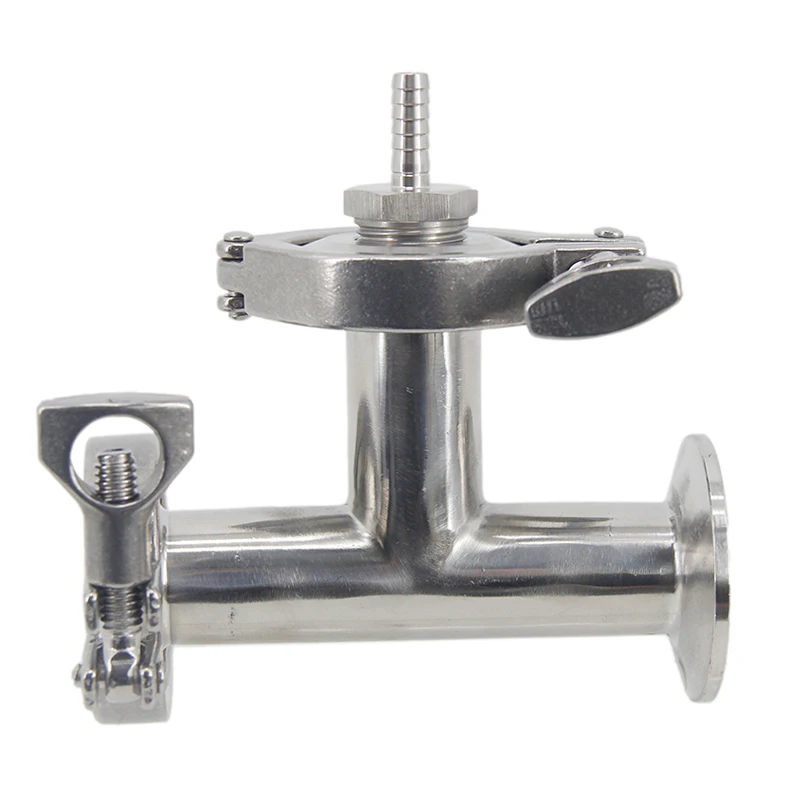 Inline Oxygenation/Aeration Assembly 1.5 Inch Tri Clamp 2.0 Micron Oxygenation Stone 1/4\