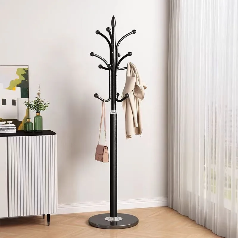 Porte-manteau en fer forgé, portant du sol au plafond, pour chambre et salon, vertical, simple, rangement de vêtements, vente en gros