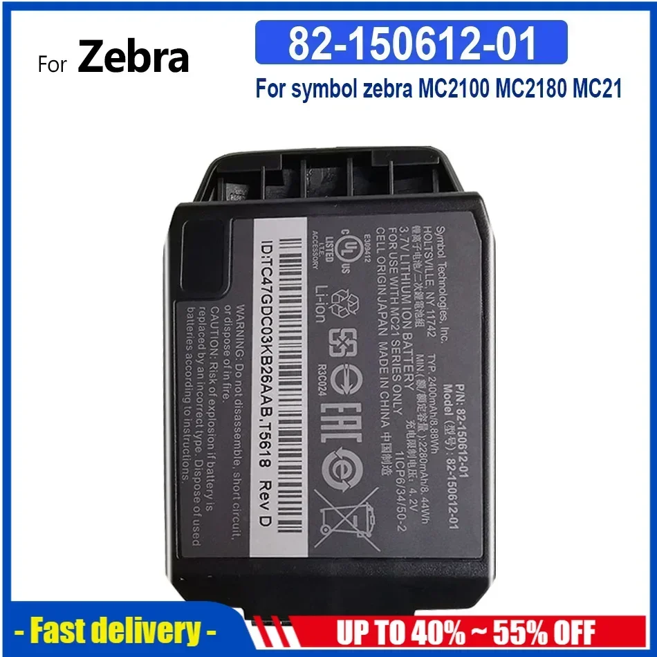 

Bateria Mobile Phone Batteries For symbol zebra For motorola MC2100 MC2180 MC21 2400mAh Rechargeable Portable Battery