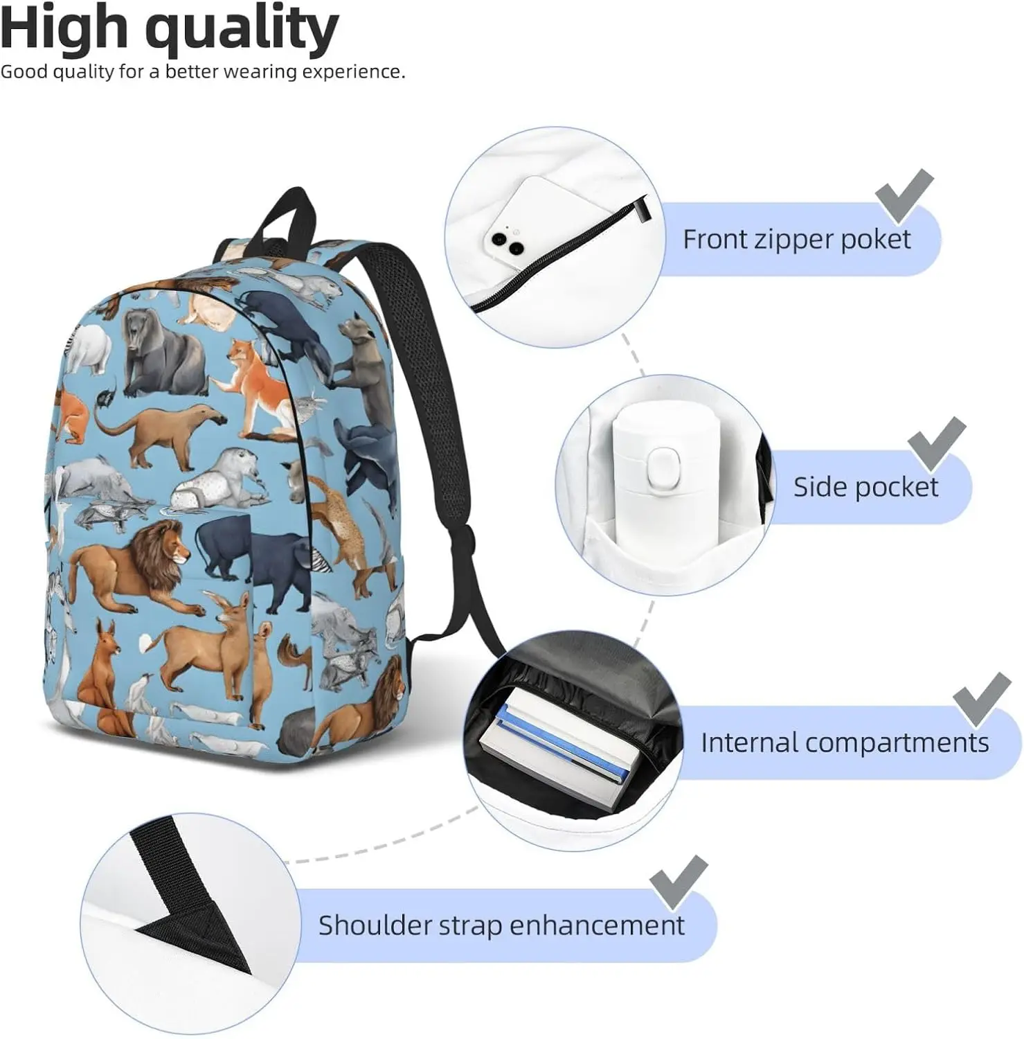 Mochila de lona Mochila para computadora portátil de viaje vintage para hombres y mujeres, mochila para computadora de trabajo