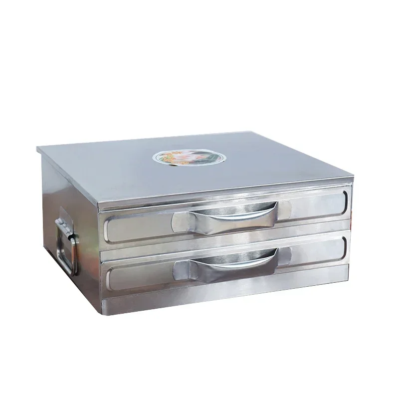 Steaming Pan Vermicelli Roll Steaming Oven Drawer Type Mini 3 Trays 2-Layer Small Household Rice Noodles Machine