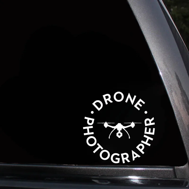 Car Stickers Drone Photographer Personalized Creative Stickers Car Decoration Waterproof and Sunscreen PVC 13*13cm