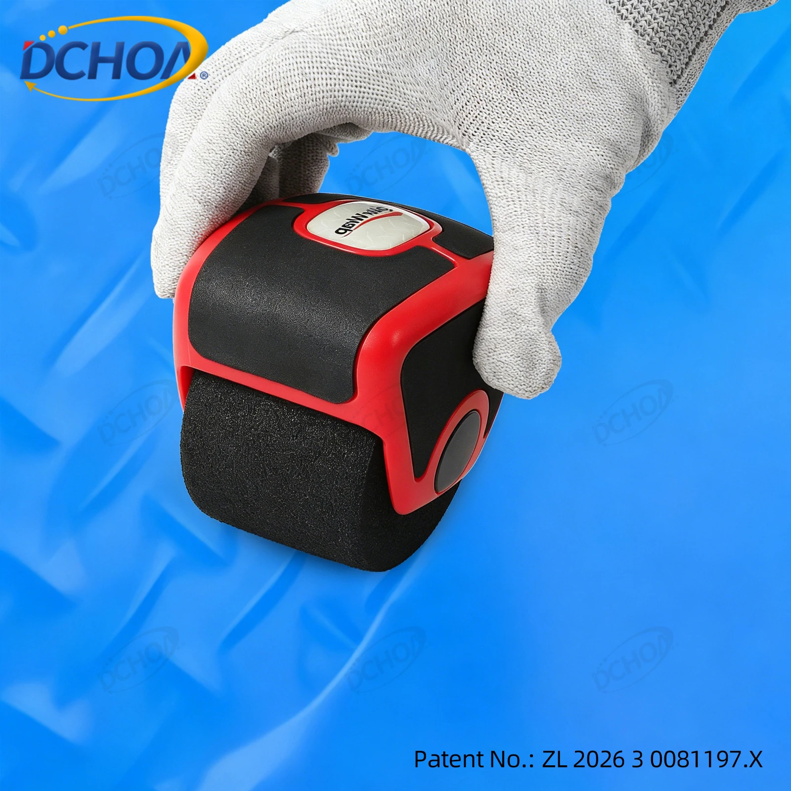 DCHOA Car Vinyl Wrap Pressing Roller Soft Rubber Sponge Wheel Roller for Auto Carbon Paint Films Stickers Wallpaper Crafts