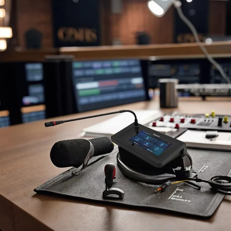 

IP-9633RM-BS 7-дюймовый HD IPS-терминал для вещания, IP-консоль для вещания, сенсорный экран, сетевая рабочая станция с микрофоном