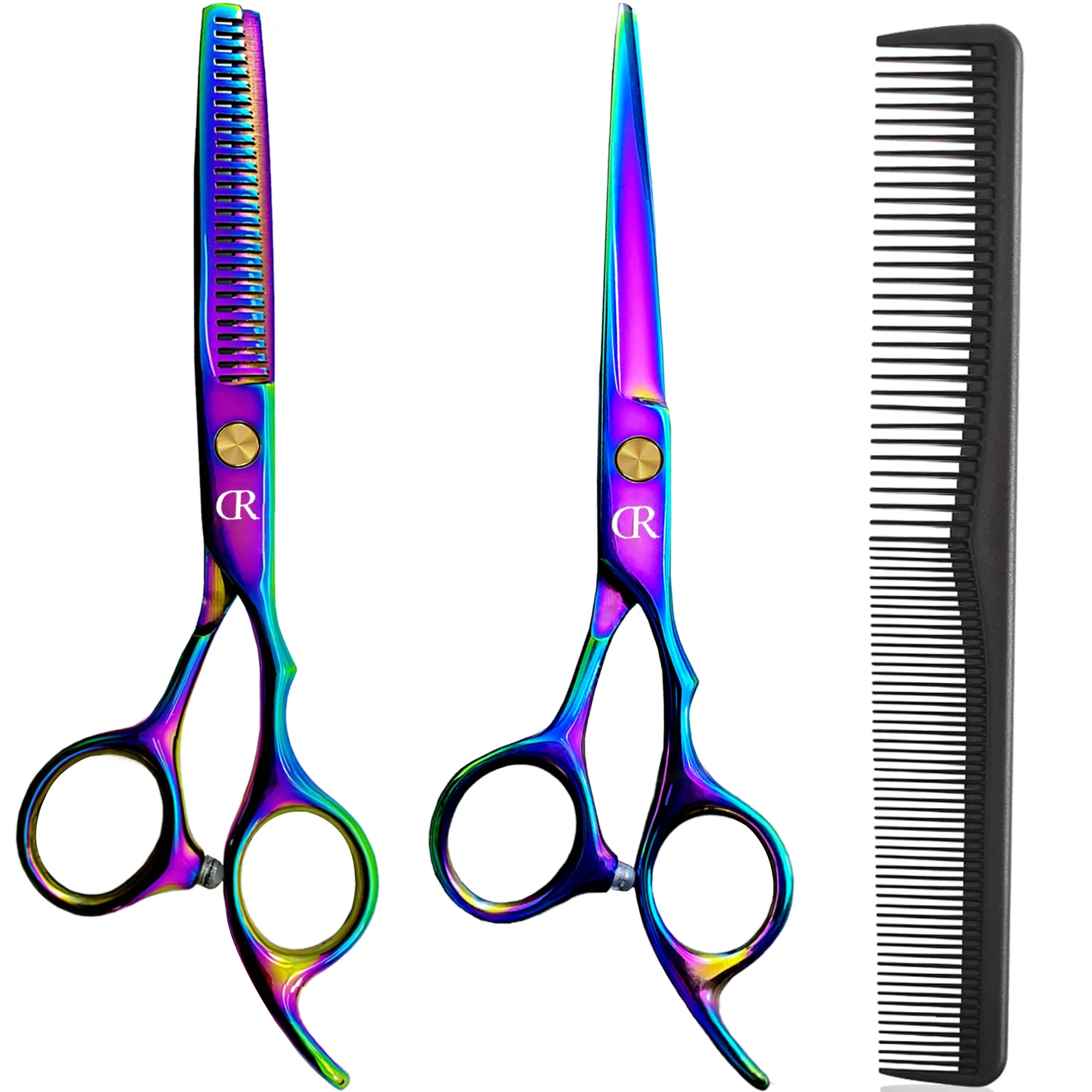 Hairdressing scissors to cut Hair Cutting  And Thinning/Texturizing Scissors/Shears Set - 6.5 Inches