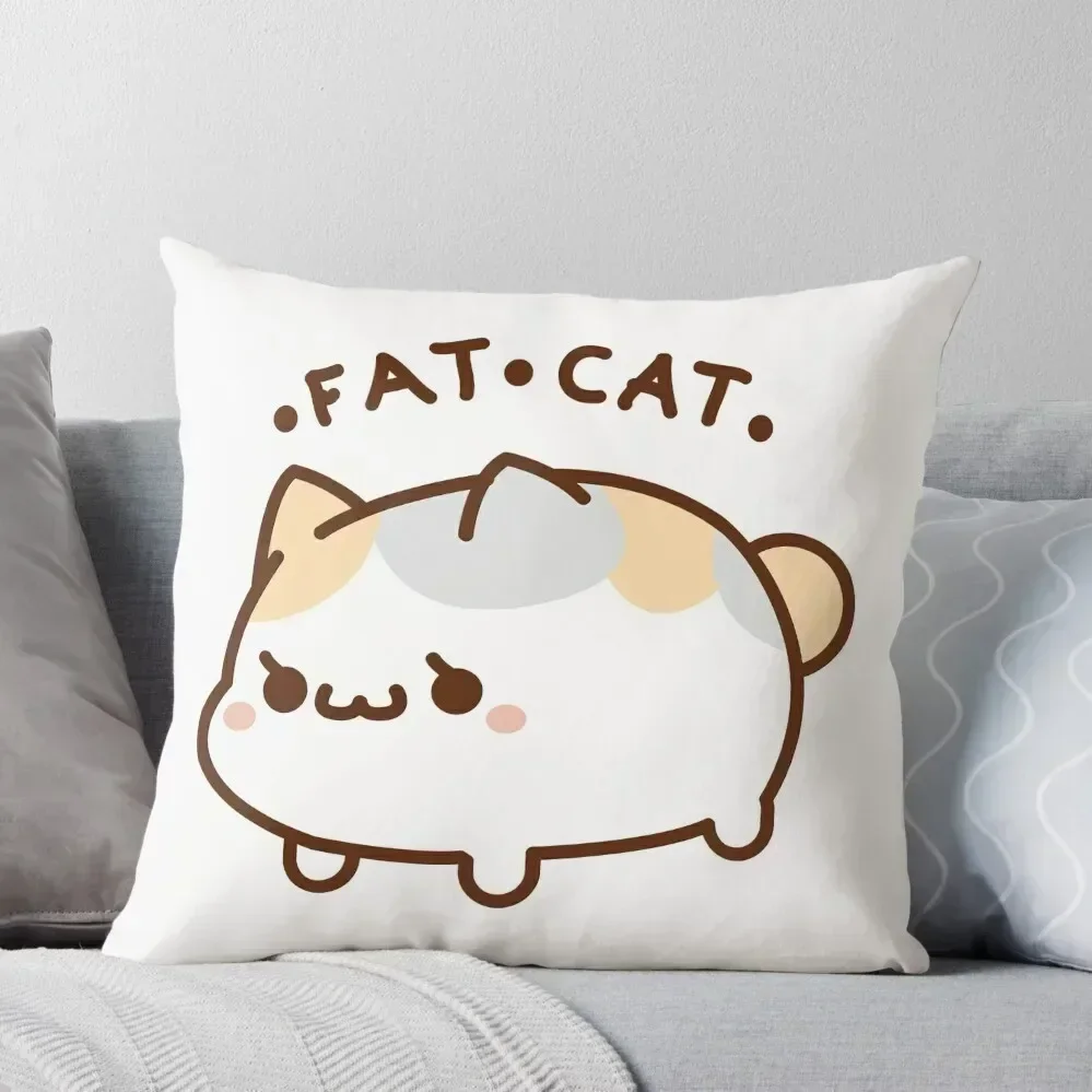 

Fat Cat Throw Pillow sleeping pillows Custom Cushion Photo Christmas Pillow pillow