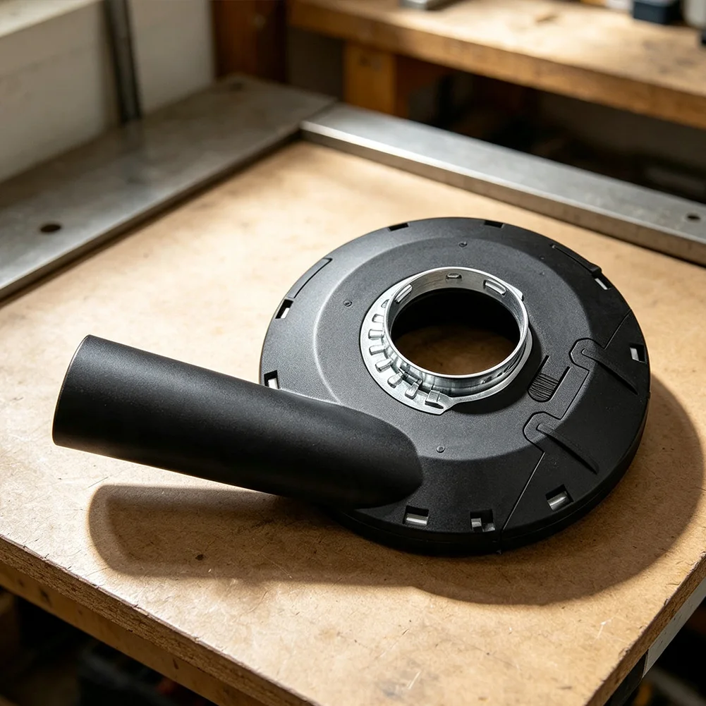 125mm 115mm Angle Grinder Dust Shroud For Vacuum Extraction With Detachable Cover For Safe Sanding And Grinding Work