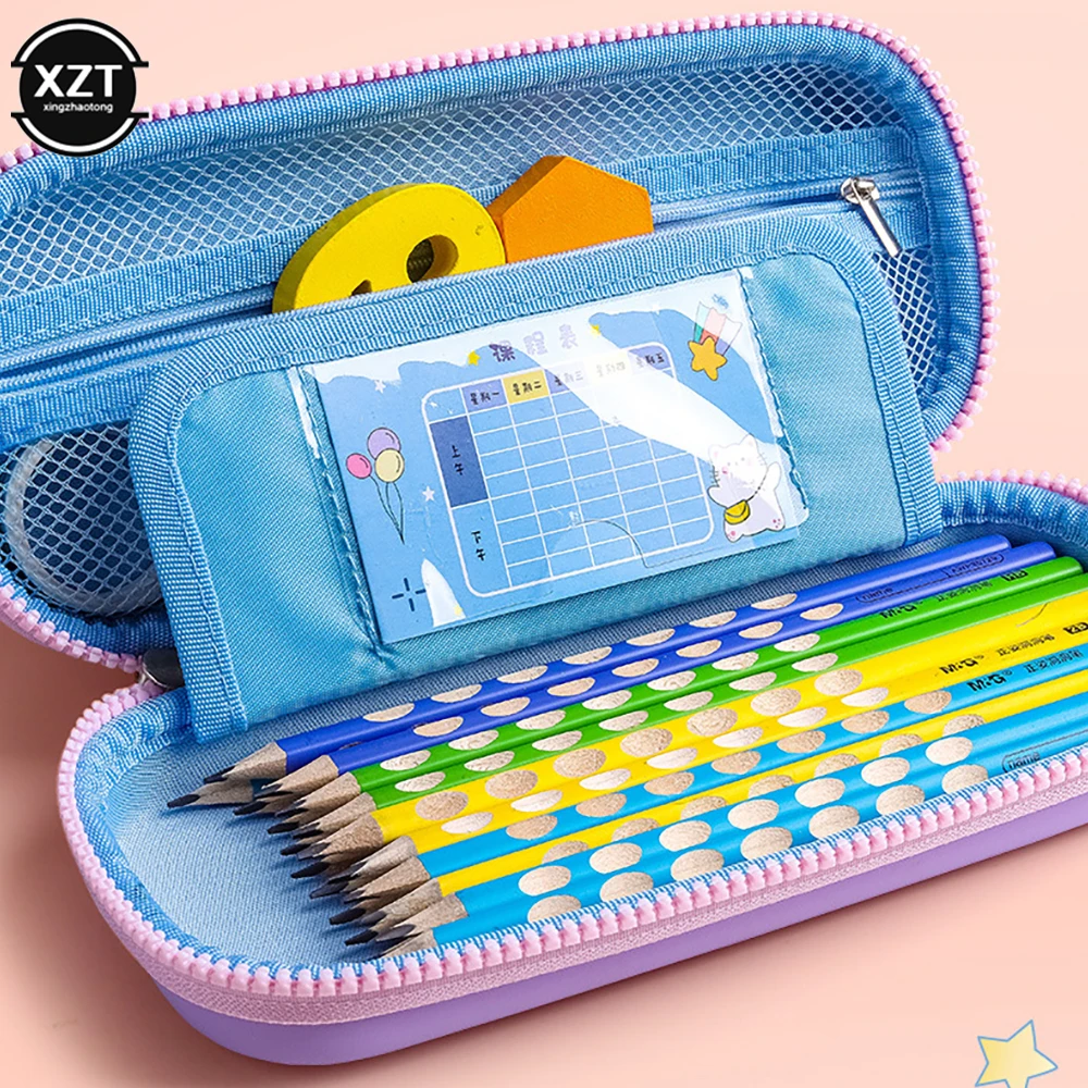 3D Decompression Cute Pencil Box Student Stationery Box Children Pencil Storage Box Three Layer Large Capacity Pencil Case