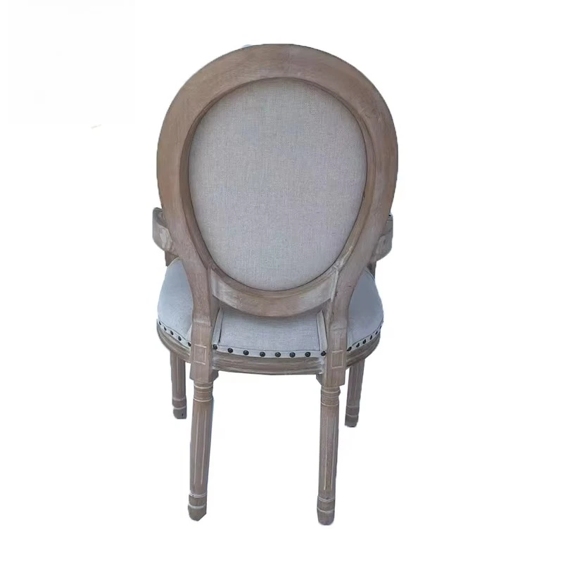 Louis Dining Chairs for Luxury Wedding Events Upholstered Vintage Wooden Armchairs