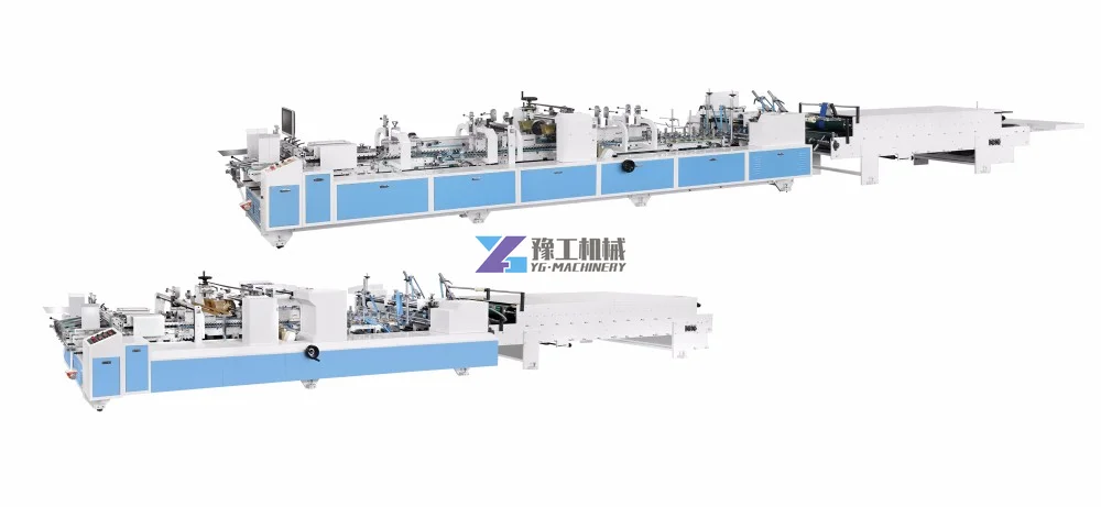 YGZH-1050PC-Four Six Corners Fully Automatic Cake Box Carton Box Folding Gluing Machine