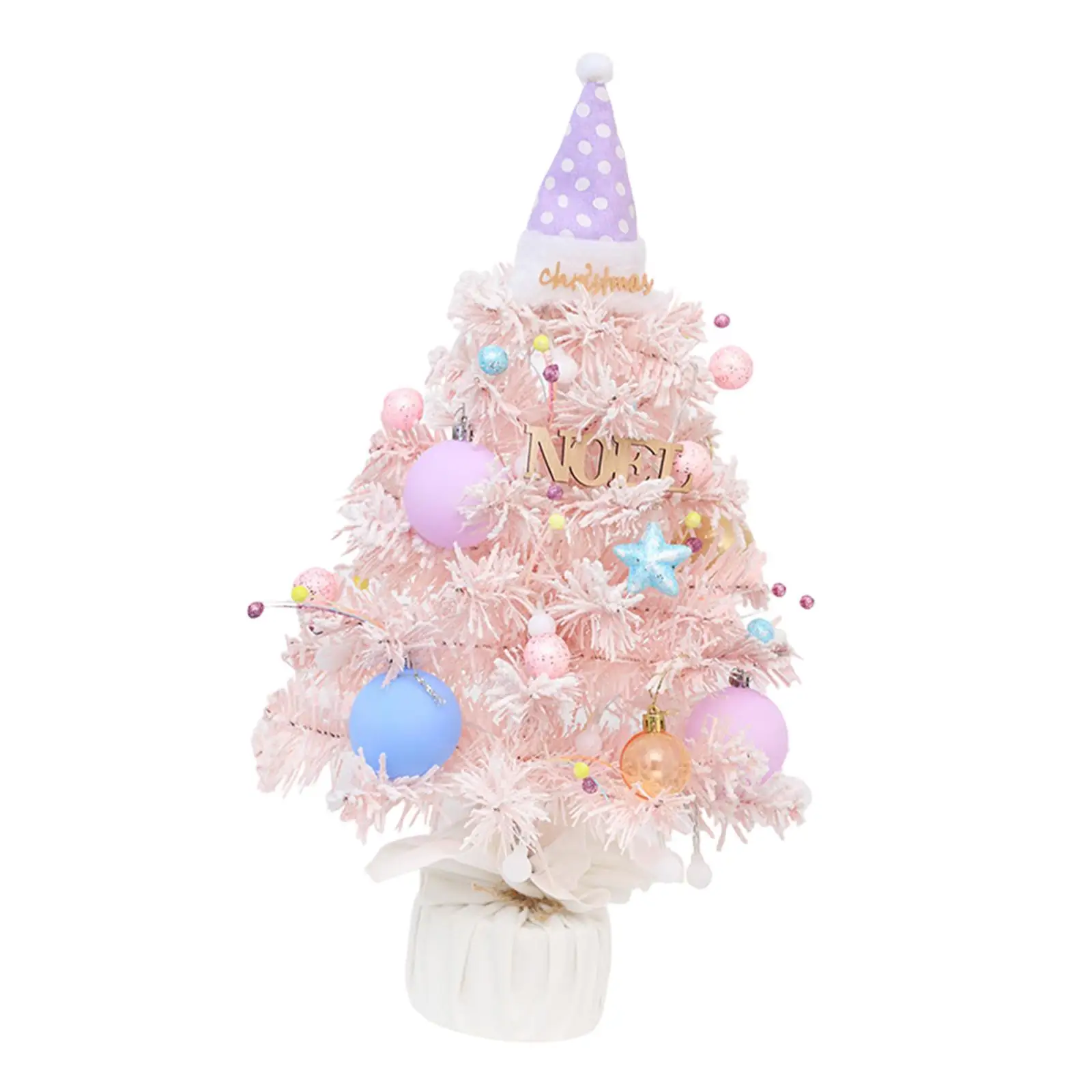 Pre Lit Tabletop Christmas Tree Music Box Desktop Ornament Christmas Tabletop Decoration for Shelf Party Bedroom Festival Gifts