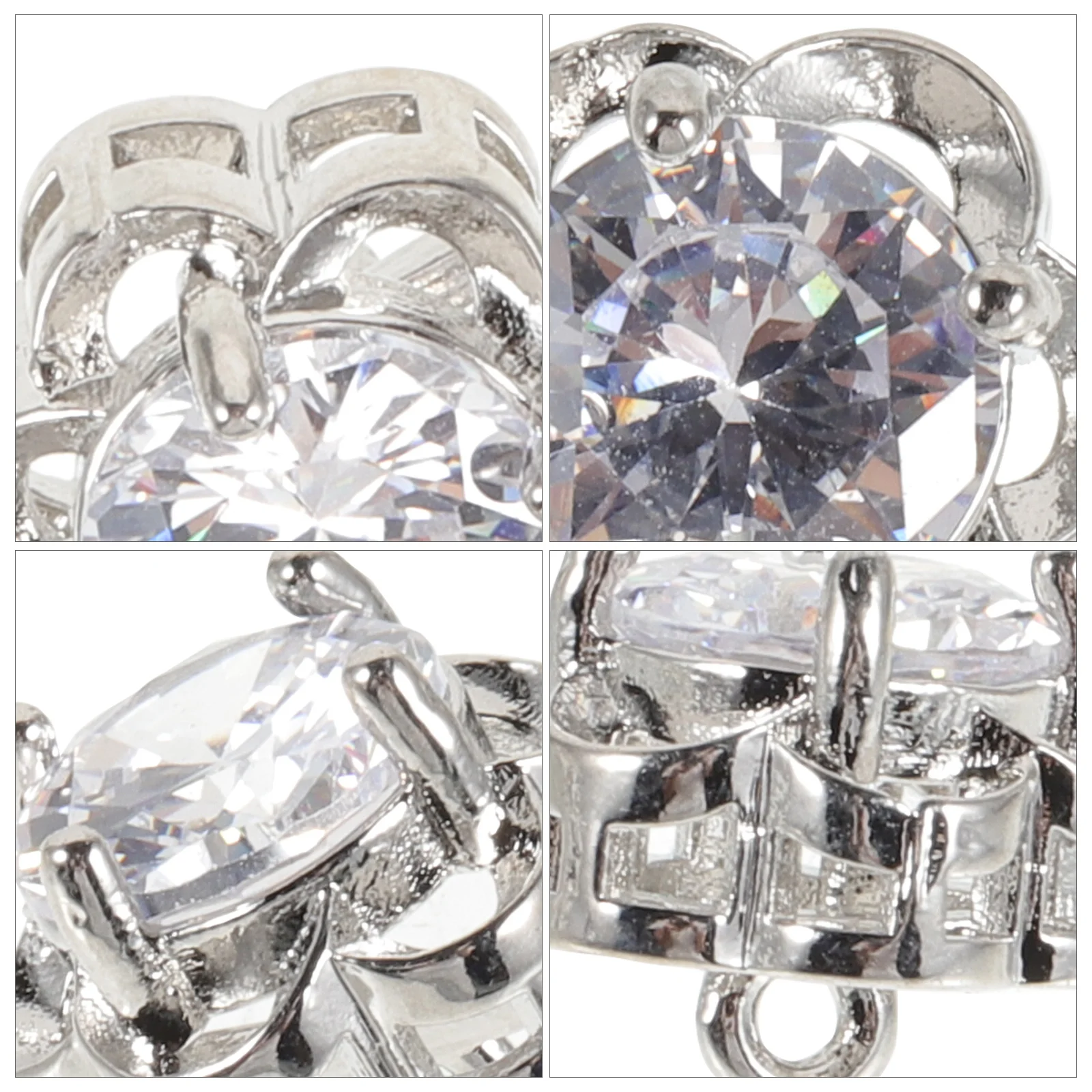 

6Pcs Rhinestone Button Crafting Embellishments Metal Sewing Buttons Charms Sewing Decor Rhinestone Buttons