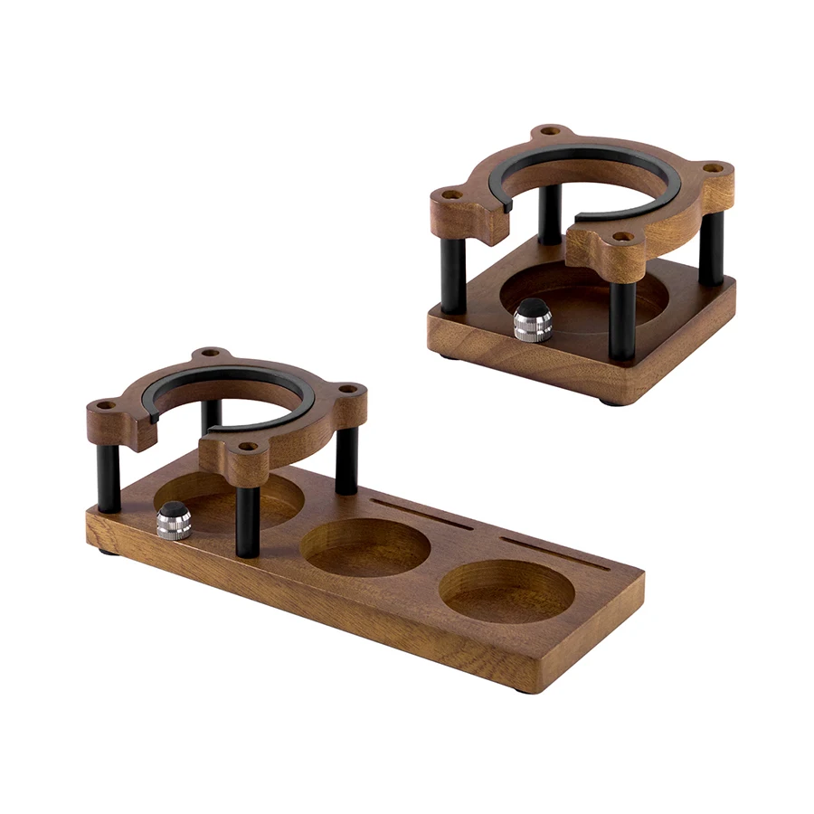 

Espresso Tamping Station Wooden Espresso Tamper Rack for 51/53/58mm Portafilter fit Breville Espresso Machine Accessories