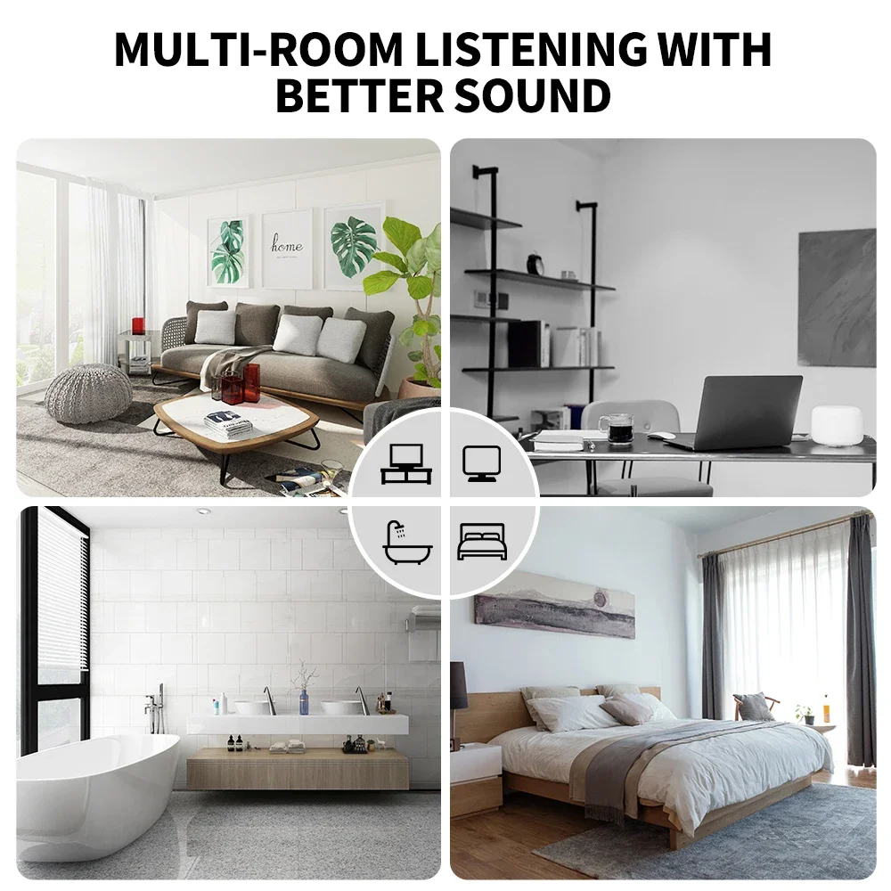 iEAST AMP 20 مضخم صوت متعدد الغرف مثبت على الحائط 20 وات × 2 لنظام الصوت المنزلي