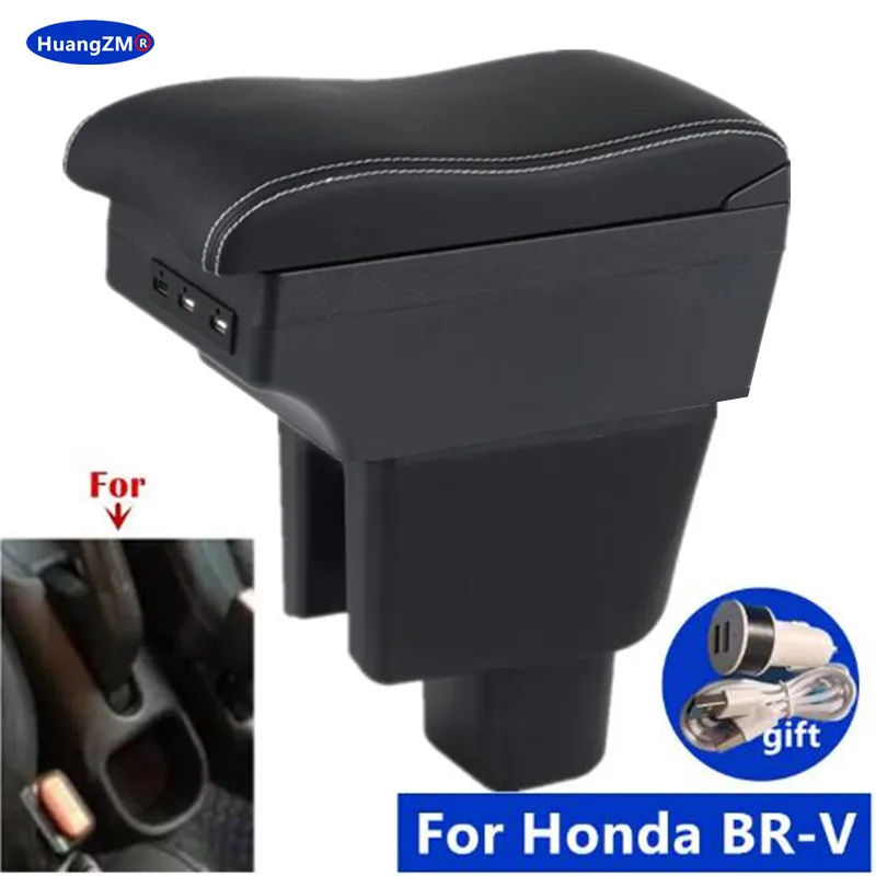 

For Honda BR-V Armrest box For Honda BRV Car Armrest box central Storage box Interior Dedicated Retrofit Car Accessories