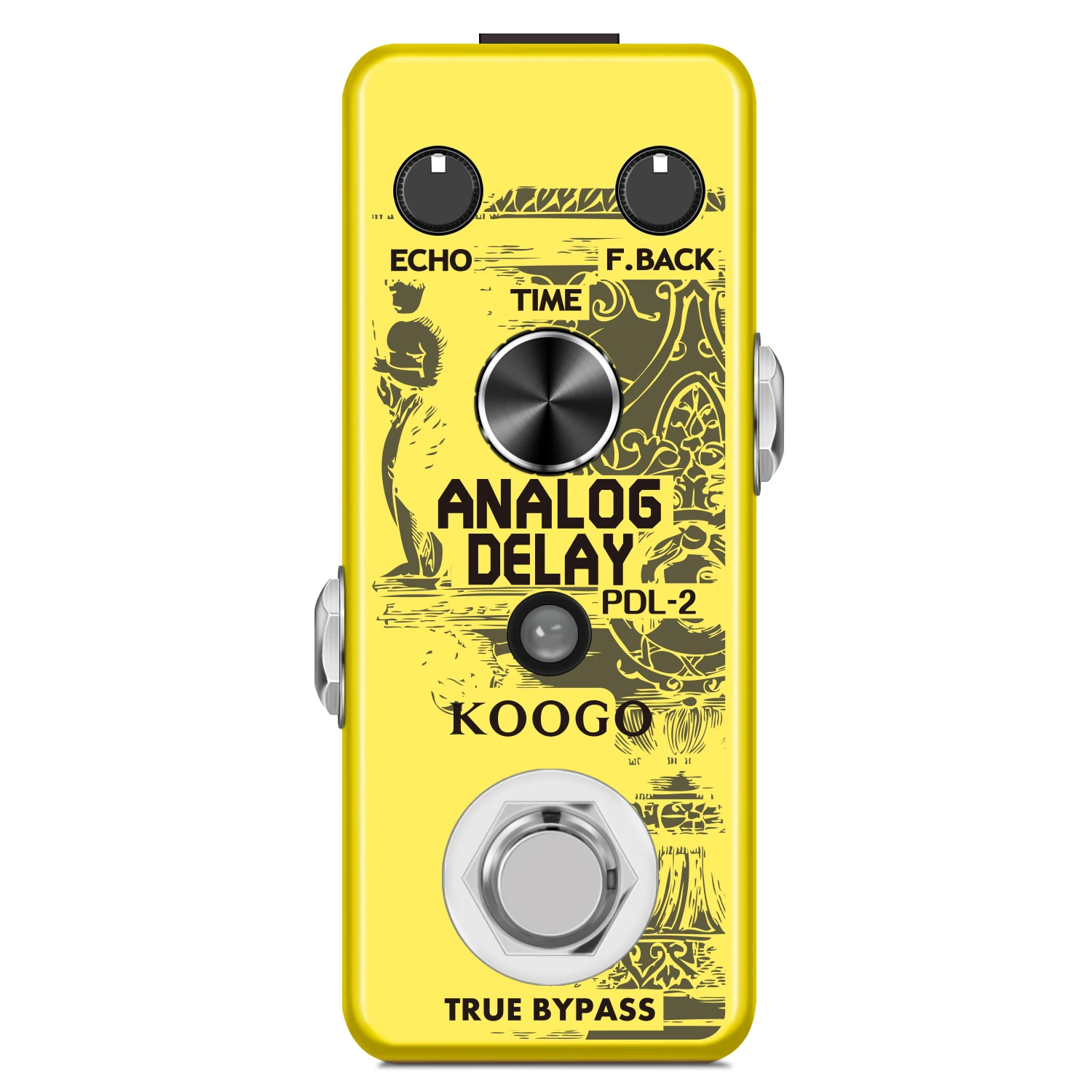 

Koogo LEF-314 Analog Delay Pedal Delay Guitar Effect Pedals True Bypass Full Metal Shell Delay Times: 25ms~600ms