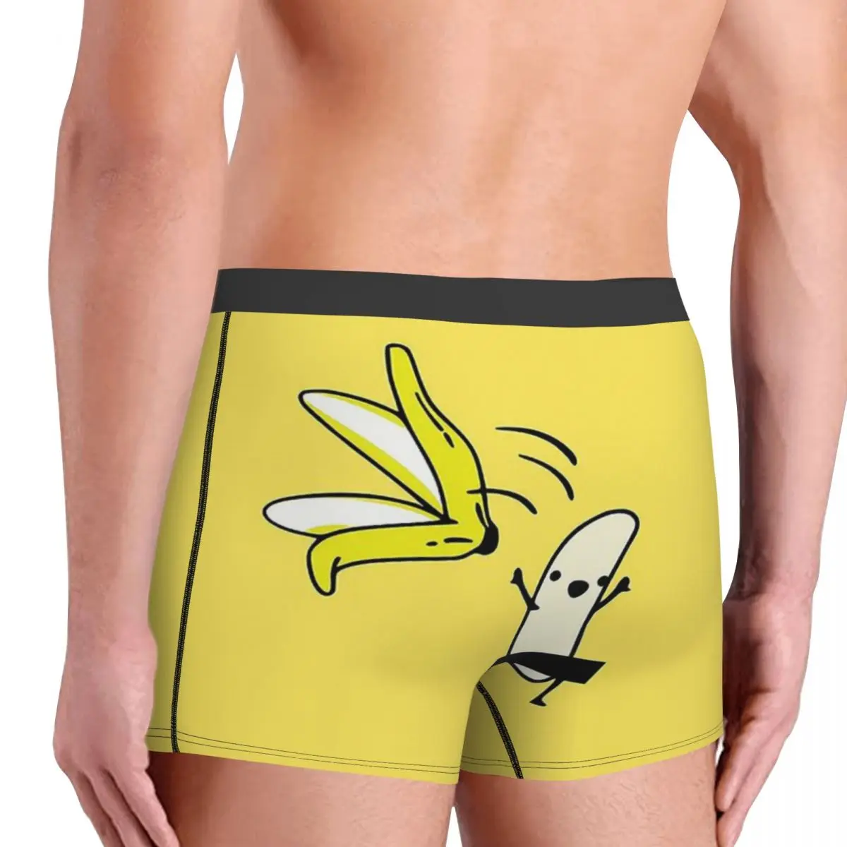 Bananas Creative Design Let\'s Go Naked With My Banana Underpants Breathbale Panties Man Underwear Print Shorts Boxer Briefs