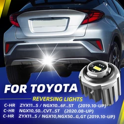 2pcs Car LED Reverse Backup Lights Blubs Lamp White With Fan For Toyota C-HR GR Sport 2019 2020 2021 2022 ZYX11 S / NGX10 NGX50