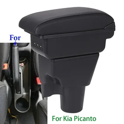 For Kia Picanto Armrest Box For Kia Picanto 3X-Line Car Armrest interior details Retrofit parts Car Accessories Storage box