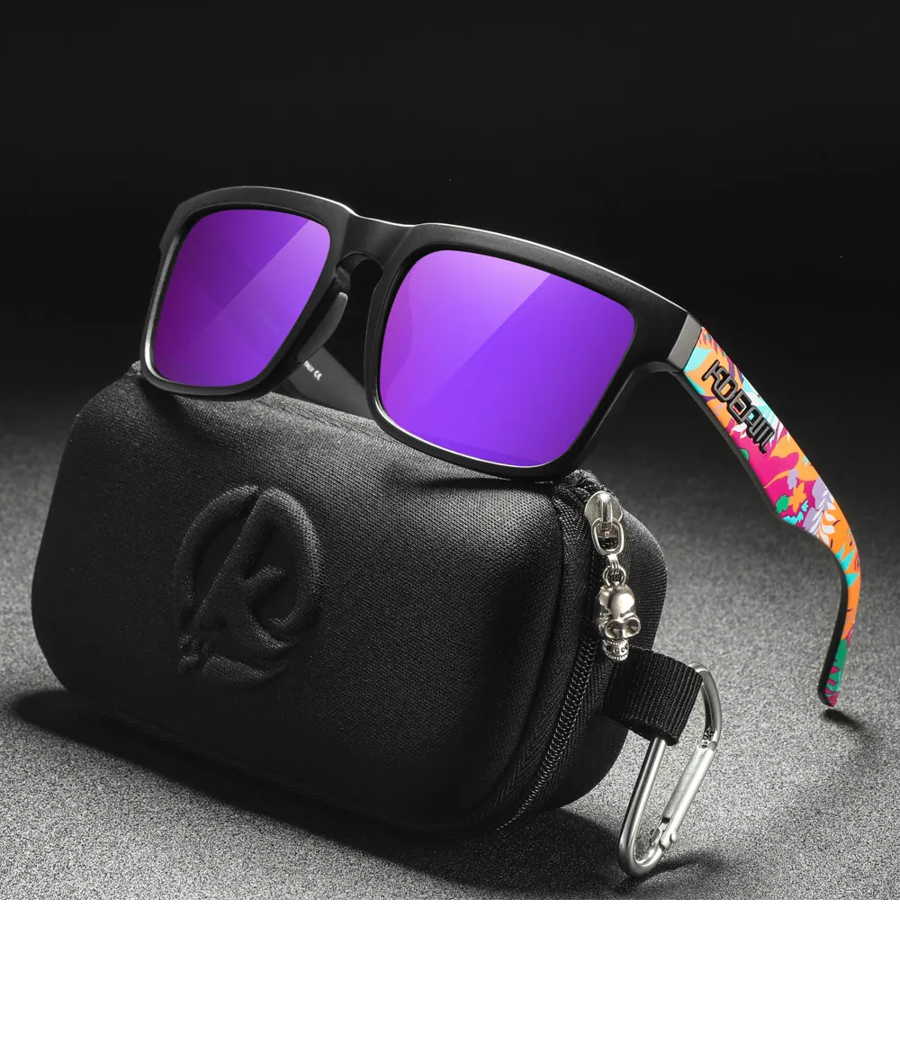KDEAM Neue Farben Klassische KD332 Quadratische Polarisierte Sonnenbrille Für Männer Und Frauen Reisen Sonnenbrille Mit Fall Für Einfache Tragen – Detail 8