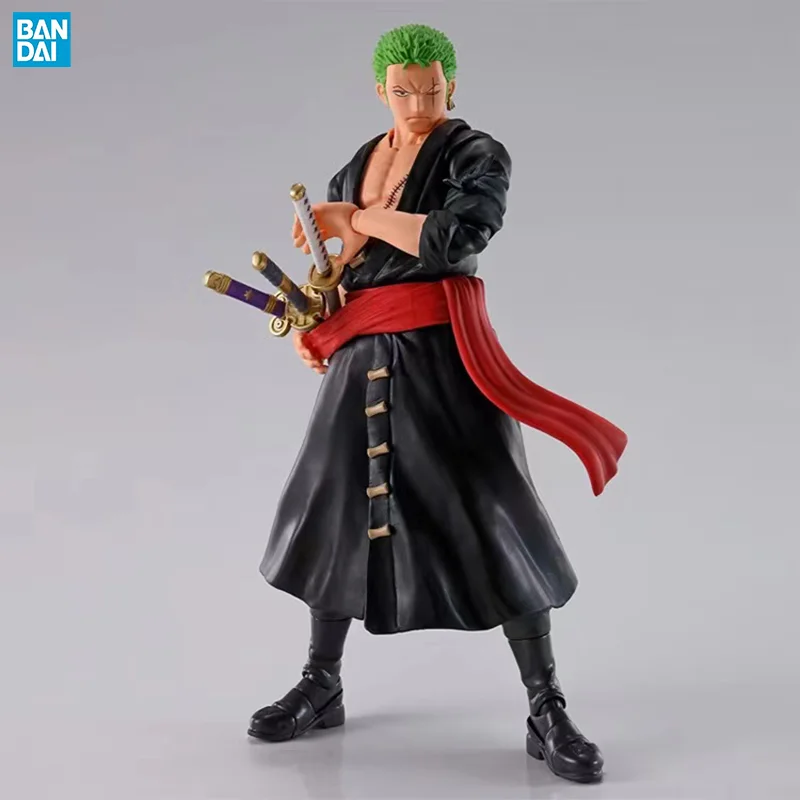 BANDAI-S.H.Figuarts SHF Roronoa Zoro Raid, figurines d\'action Anime, jouets modèles, 100% d\'origine, en stock