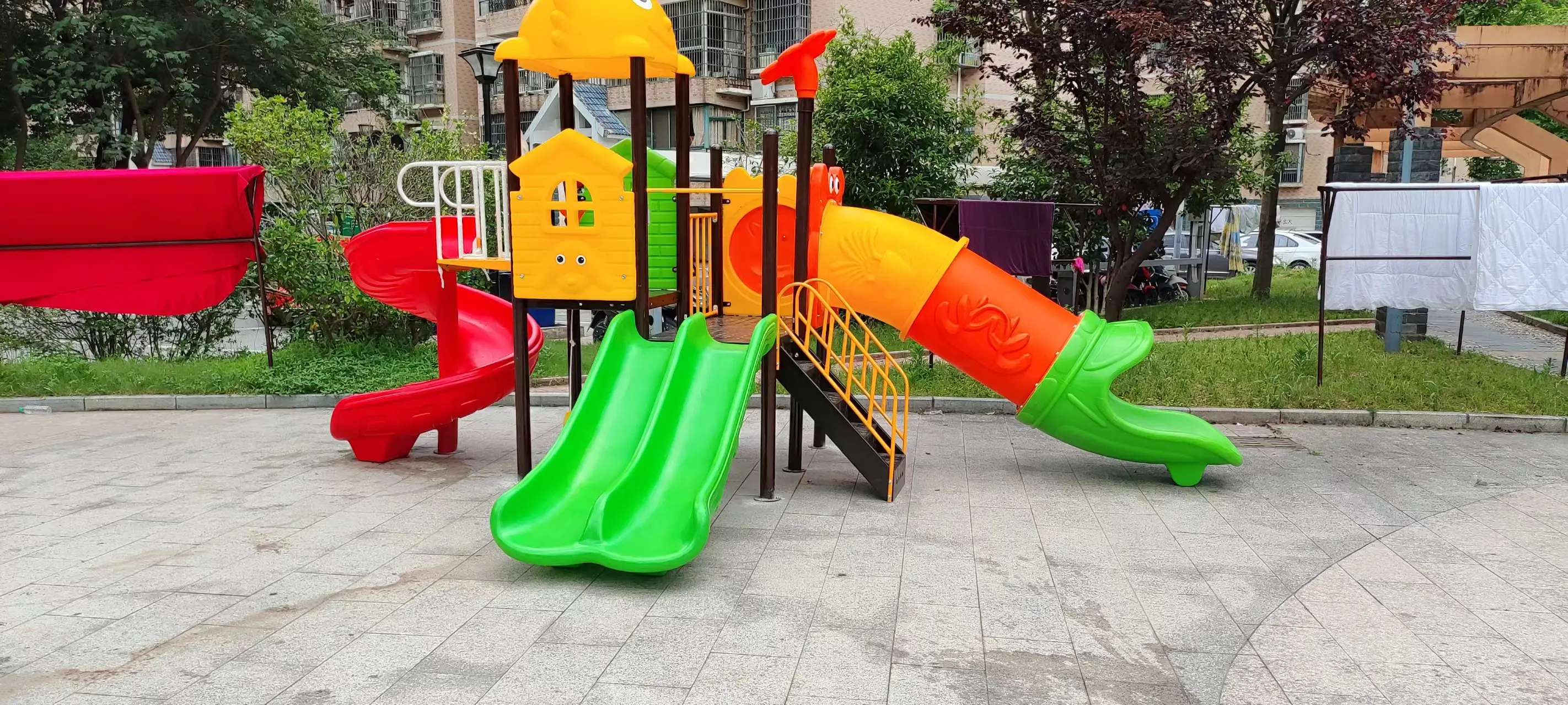 kids toy slide baby outdoor games swing kindergarten sets children's plastic child children playground indoor garden large B13