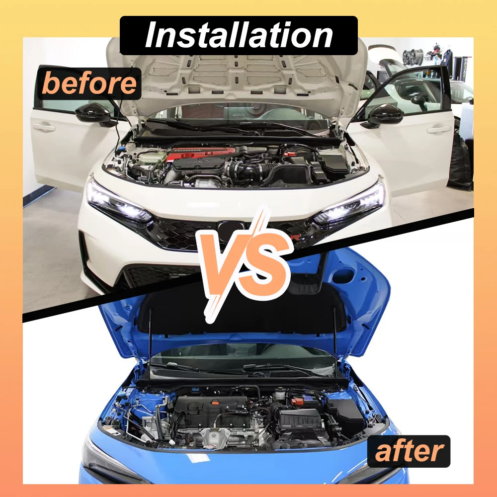 دعامات غطاء محرك السيارة لمازدا 3 Axela BM BN BY 2013-2018 محرك أمامي بونيه نوابض غاز ممتص الصدمات يدعم الرفع 2 قطعة #4