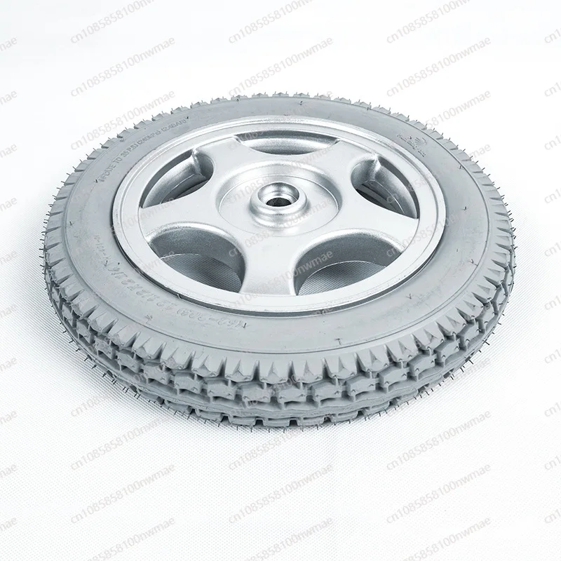 

Electric wheelchair rear wheel 12 inch rubber solid air-free rear tire non-slip and wear-resistant