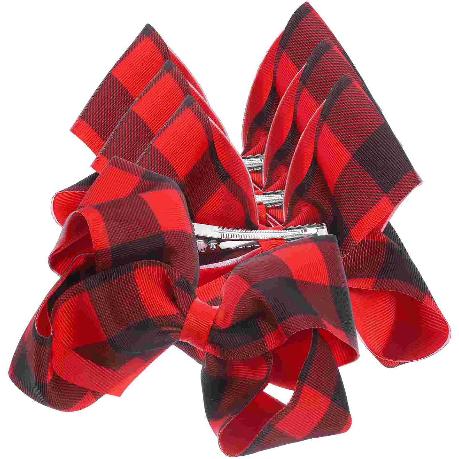 4 Pcs Girl Hair Accessories Bow Hairpin Clips England Small Bows for Girls Toddler Plaid