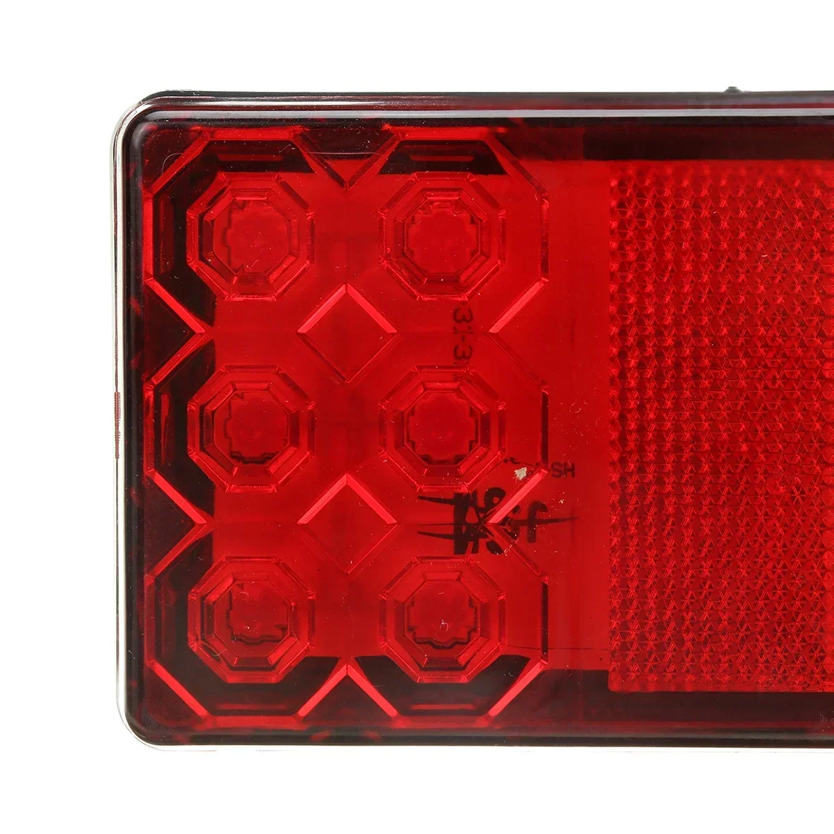 

2 шт., 12 В, 24 В, 12 светодиодов, лодка, прицеп, караван, фургон, грузовик, автомобиль, грузовик, задний фонарь, задний стоп-сигнал, индикатор, сигнальная лампа