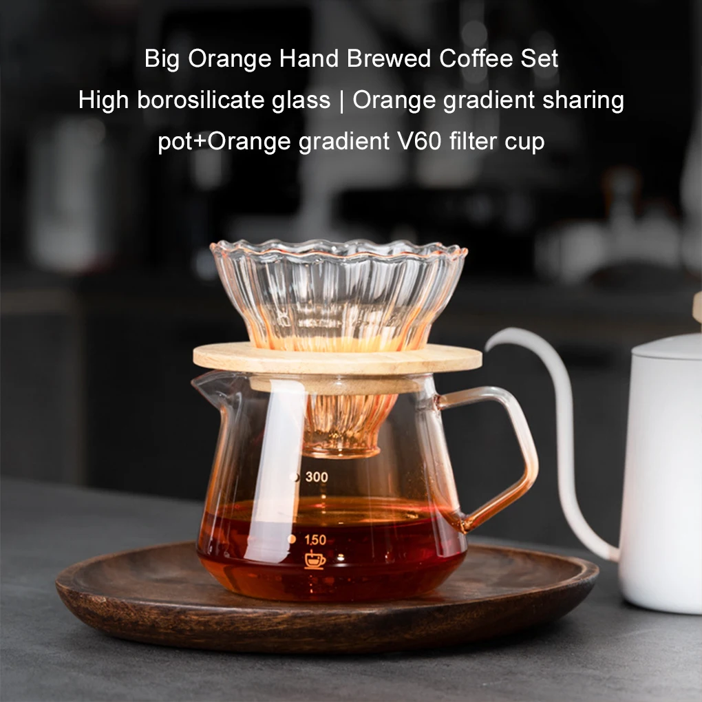 Small Mug Press Cold Brew Bottle Easy To And Durable Widely Used Coffee Pot Adopts Thickened Anti 450m (transparent)