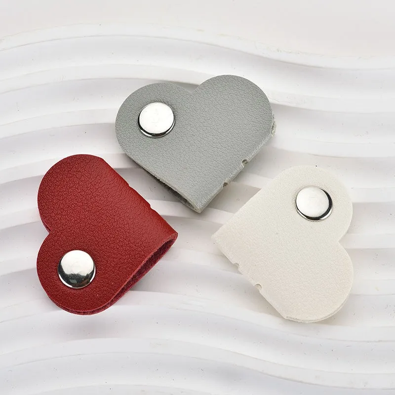 Mini Heart Shape Cable Organizer Vintage Earphone Wire Data Line Clips Cable Winder Tie Cable Management Cord Organizer Office