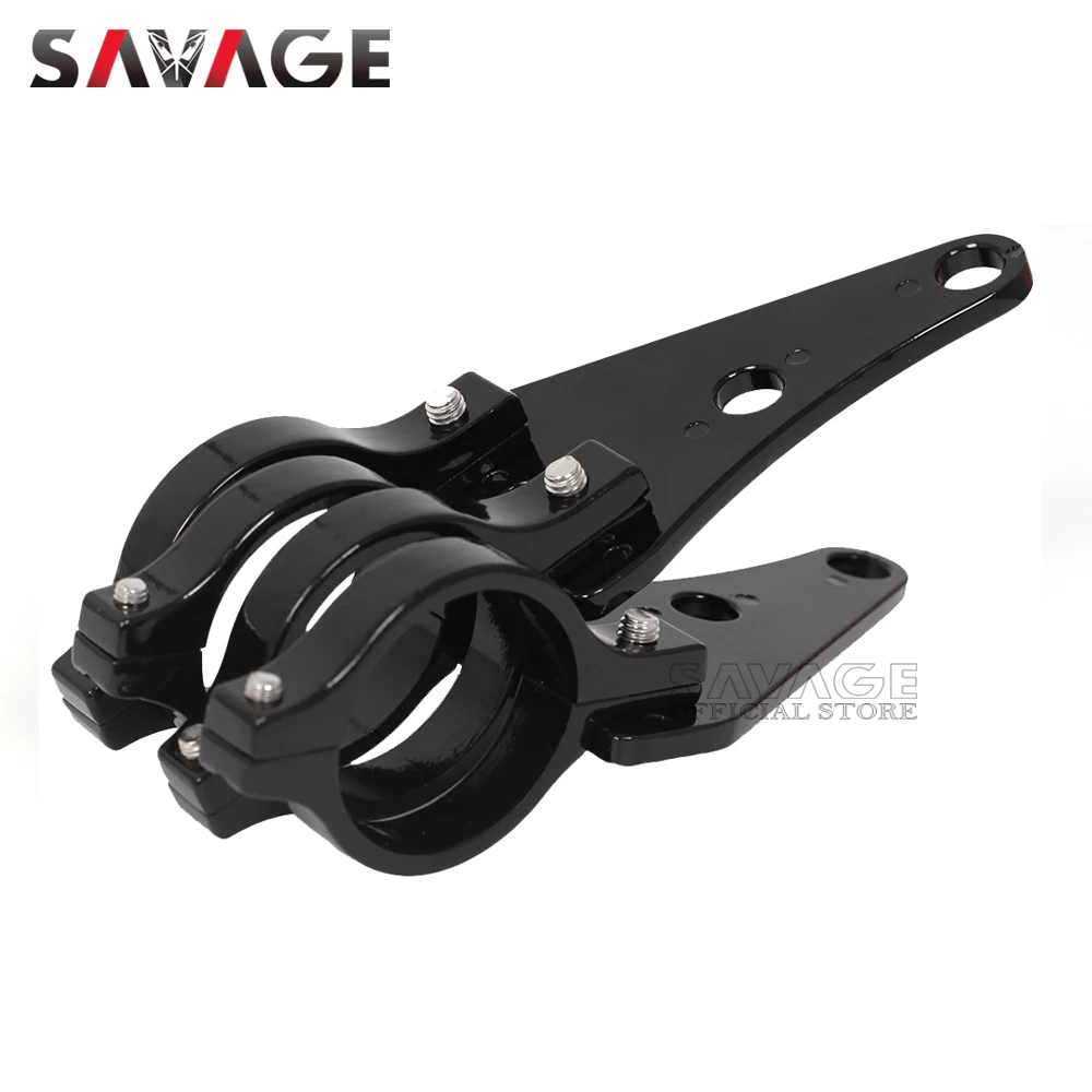 For 41mm Fork Motorcycle Headlight Mount Bracket Clamp Head Lamp Support Turn Signal Light Holder Chopper Cafe Racer Accessories
