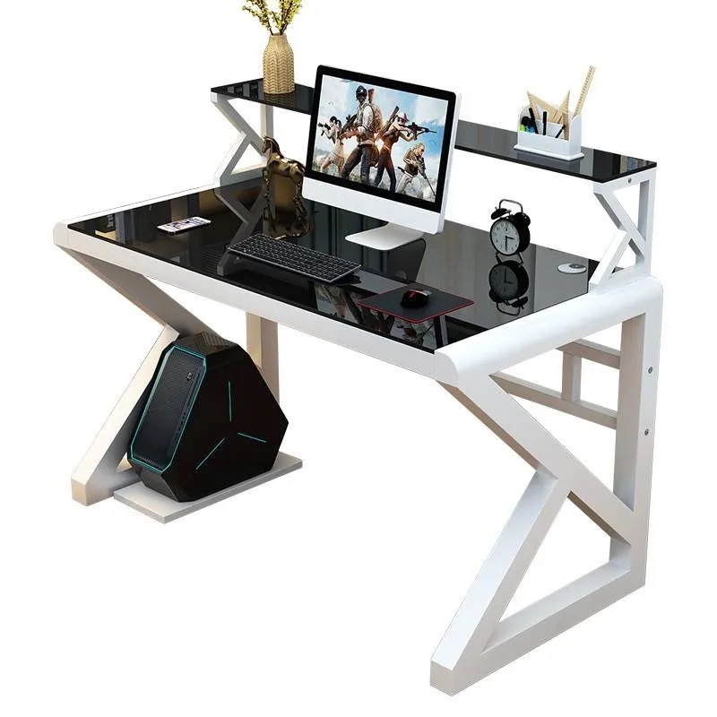 

Электрический спортивный стол Компьютерный настольный стол с держателем клавиатуры Модная книжная полка для хоста Встроенный стол