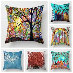 Home living room decoration cushion covers Vintage oil painting style throw pillow cover45*45 pillowcase 40x40cm 50x50 45x45