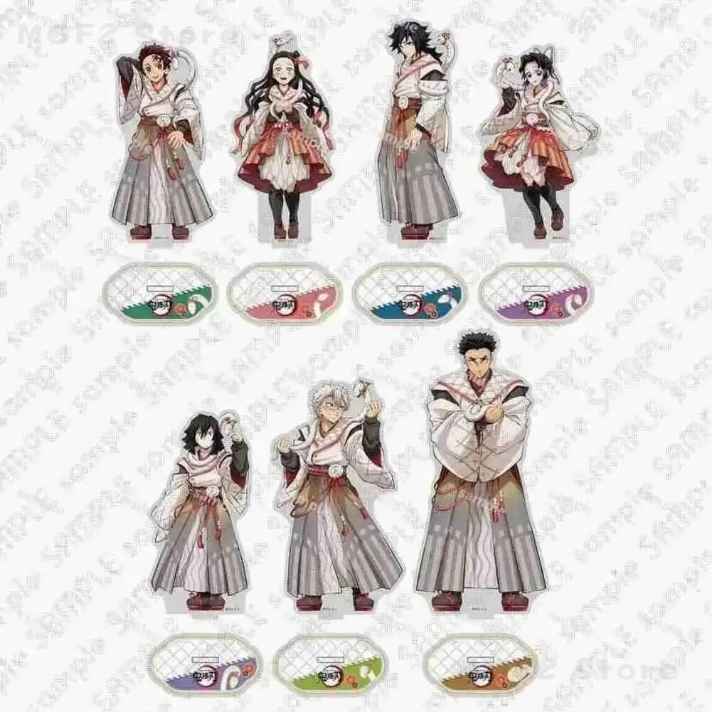 

Game Tomioka Giyuu Kamado Tanjirou Shinazugawa Sanemi Kamado Nezuko Acrylic Stand Anime Figure Model Cosplay Desktop Decor Gift