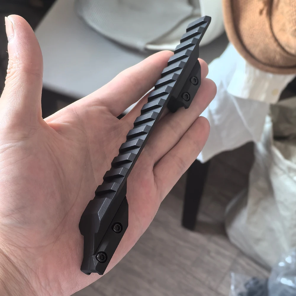 Taktischer Schienenadapter 11mm Schwalbenschwanz auf 20mm Picatinny Weaver Schienen-Erhöhungsbasis für Luftgewehr-Zielfernrohrmontage und Visierzubehör – Detail 3