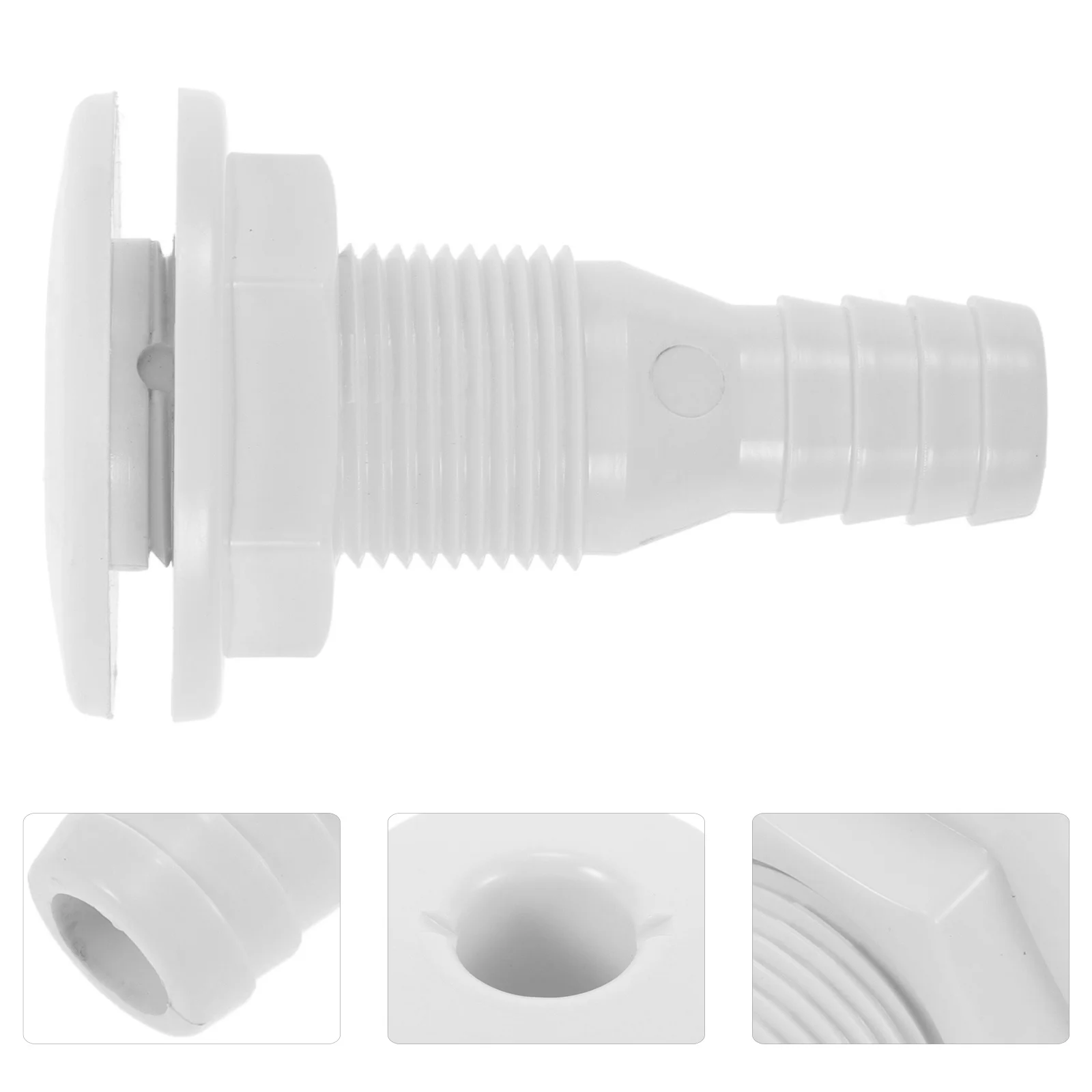 

Drain Valve 3/4 Inch Thru Hull Fitting Plastic Marine Through Hull Connector For Boat Yacht Rv Scupper Flapper Bilge Hose