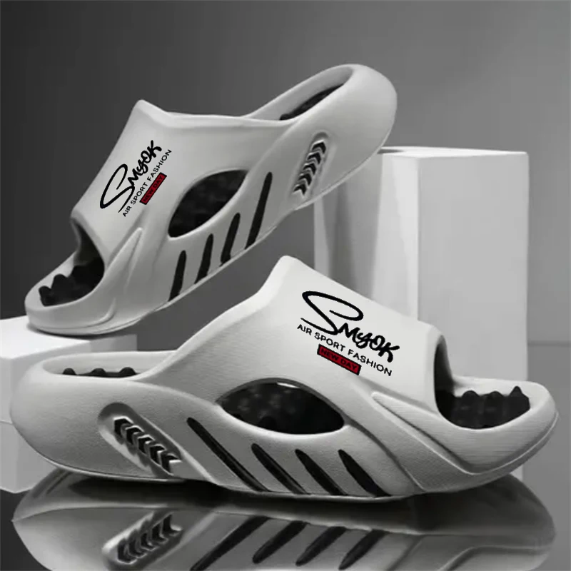 Men's Slippers Fashion EVA Non-slip Slides Casual Slippers Summer Men's Slides Sport Sandals Outdoor Beach Shoes Larger Size image 4