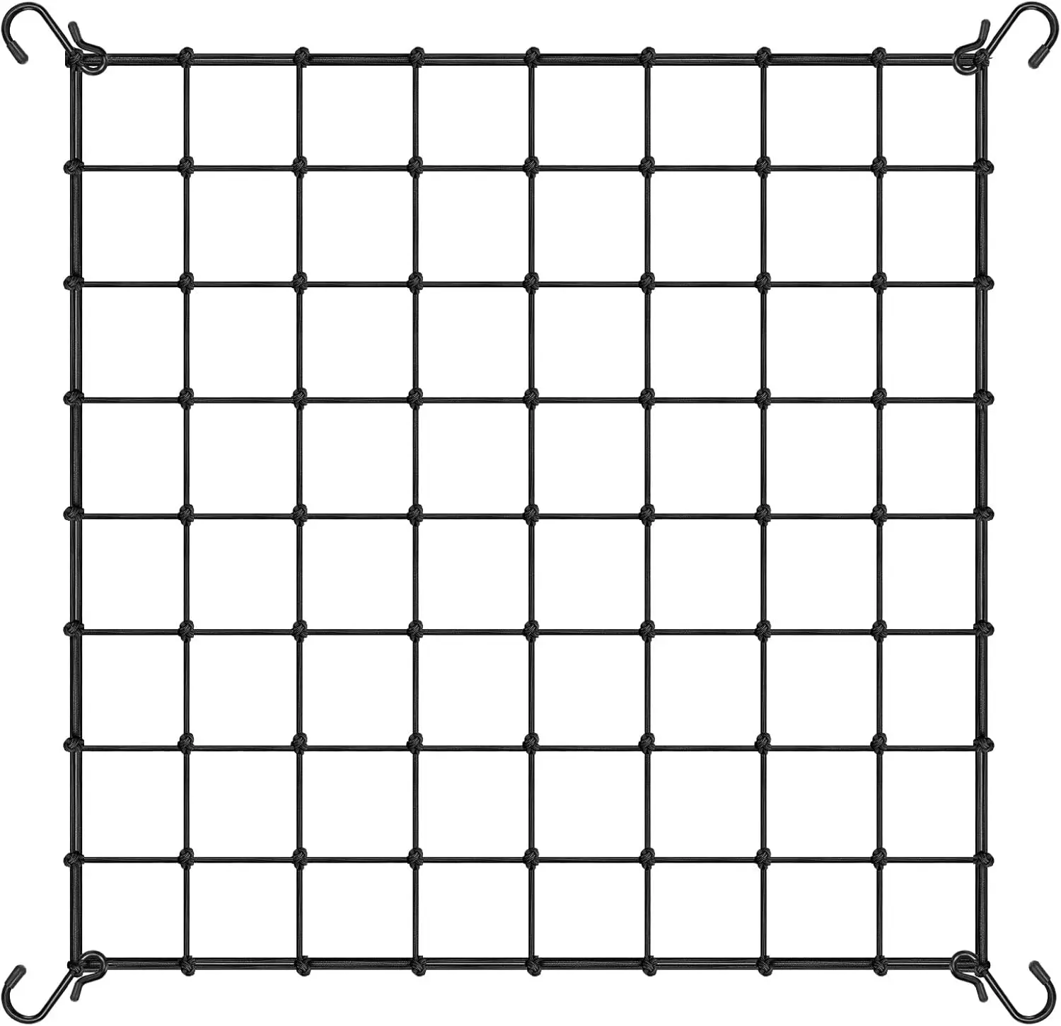 

Эластичная сетка-опора 4x4 фута с 4 крючками для вьющихся растений, овощей, фруктов, цветов - 1 шт.