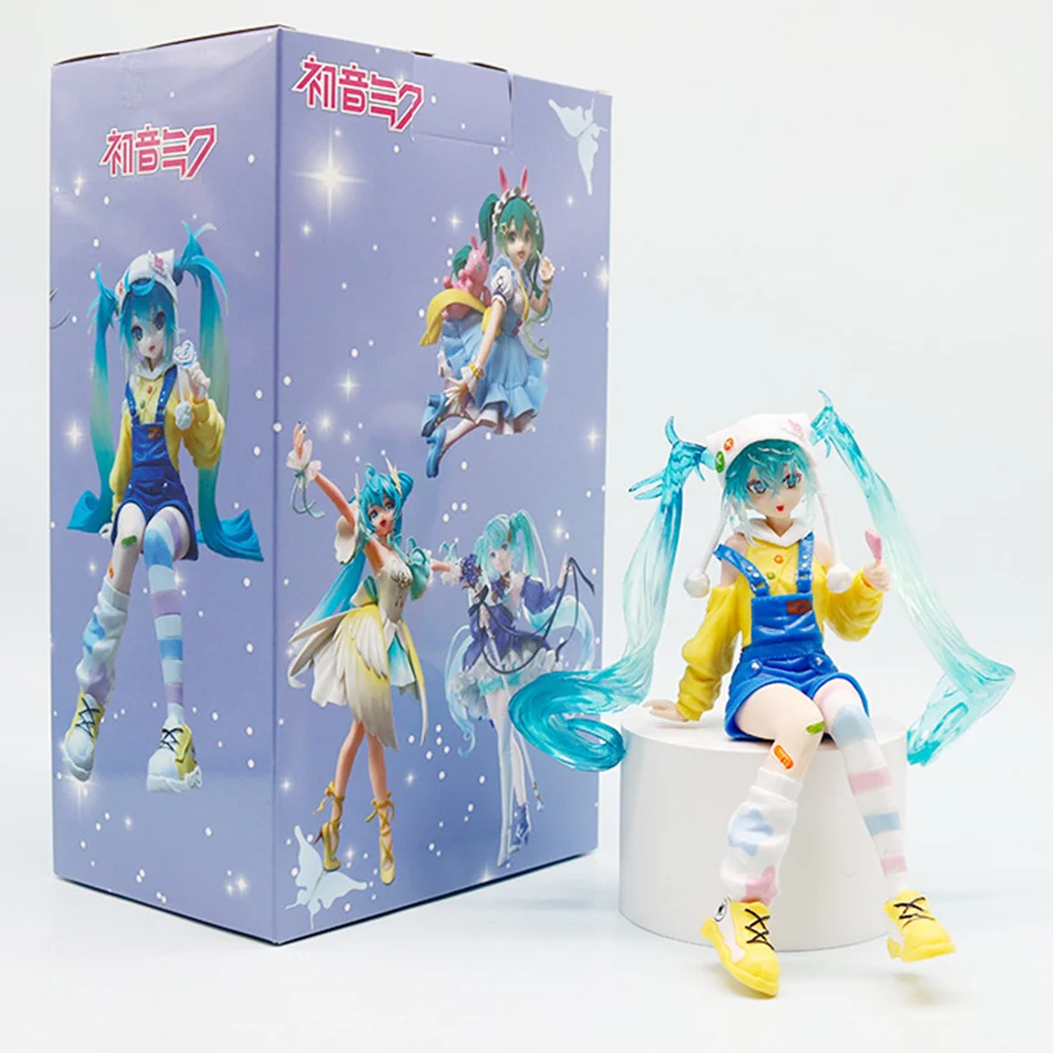 En Stock FuRyu Noodle Stopper Hatsune Miku -Lollipop Ver.- PVC 15CM Anime figuras de acción modelos colección Juguetes