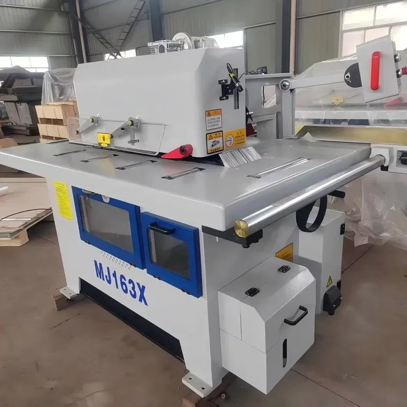 German Standard Automatic Feeding Woodworking Single Rip Saw with Dust Collection System for Malaysian Furniture Factory