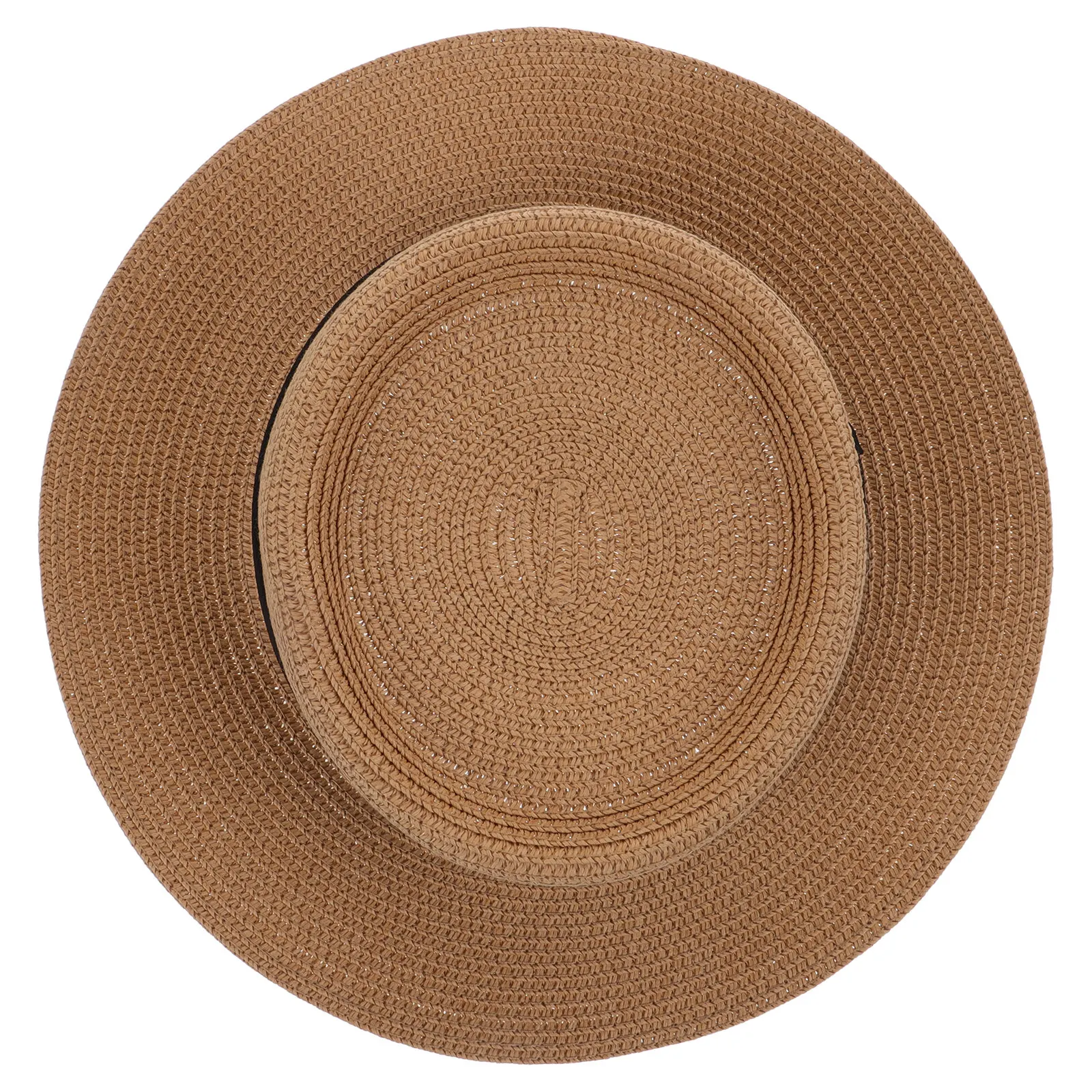 

Wide Brim Women Sun Visor Hat Summer Beach Sun Blocking Hat Khaki Black Foldable UV Protection Outdoor 55-58cm